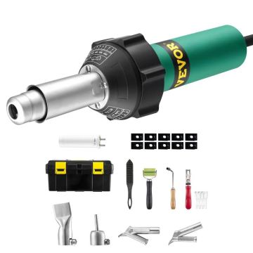 Hot air plastic welding machine 1600 W with 11 accessory set