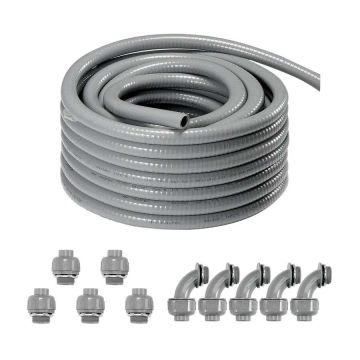 Elastyczna rura elektroinstalacyjna z PVC 12,7 mm, 30,5 m, niemetalowa