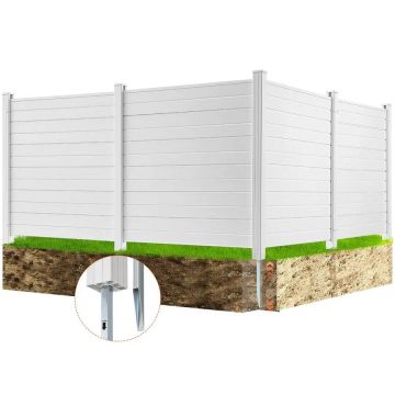 Outdoor vinyl privacy screen, 127x127 cm, 4 panels