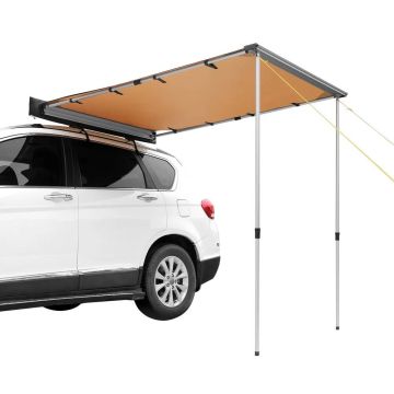 Side car awning 4.6'x6.6', PU3000mm, UV50+, waterproof