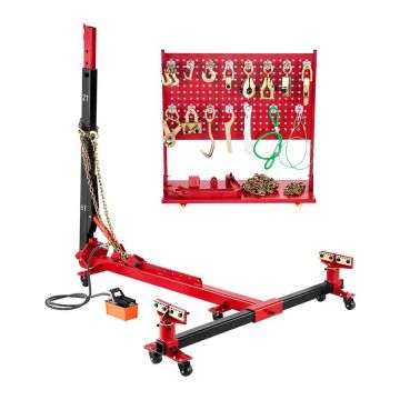 Prostownica do ram karoserii 6T z hydrauliczną pompą nożną i 16 narzędziami