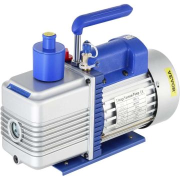 Vacuum two-stage rotary pump, 10 CFM, 220 V, blue