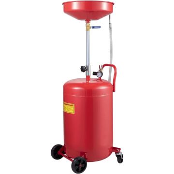 Pneumatyczny przenośny zbiornik do spuszczania oleju, 80 l, z zaworem ciśnieniowym