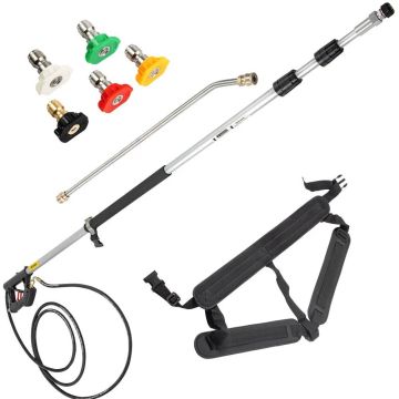 Telescopic pressure washer wand 548.6 cm, 4000 PSI, 5 nozzles, quick connect