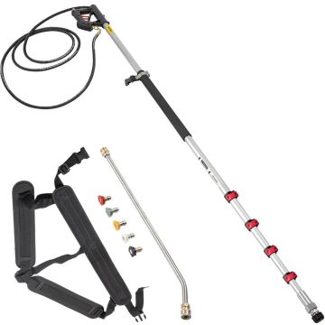 Telescopic pressure washer wand 609.6 cm, 5 parts, 4000 PSI