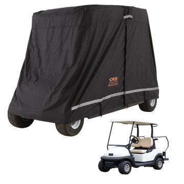 2+2 passenger golf cart cover, 600D polyester, black