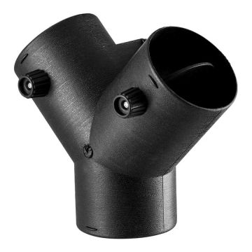 Diesel heater 75 mm Y-connector with valves, black