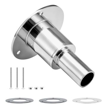 Exhaust pipe fitting, 24 mm, 316 stainless steel, for diesel heaters (2-8 kW)
