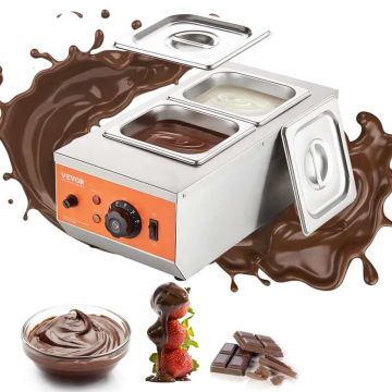 Chocolate tempering machine, 4.1 kg, 2 containers