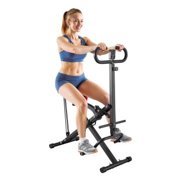 Squat and butt trainer for home, black, foldable