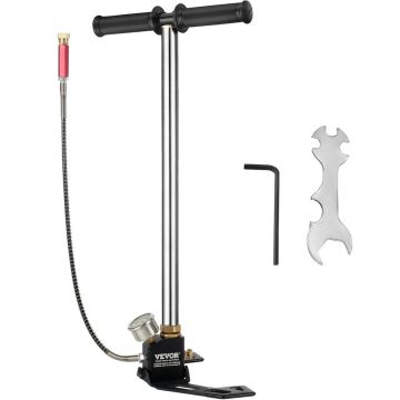 3-stopniowa pneumatyczna pompa ręczna PCP, 4500 PSI, stal nierdzewna