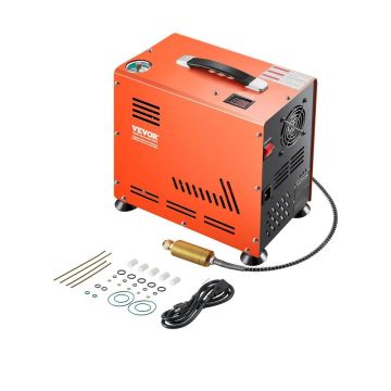 Воздушный компрессор PCP 800 Вт, 4500 PSI, двухцилиндровый, с вентиляторным охлаждением.