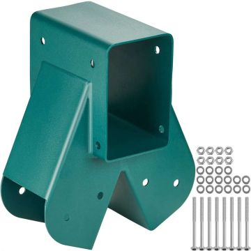 Wsporniki huśtawki ze stali węglowej w kształcie litery A, zielone, 101,6 x 101,6 mm i 101,6 x 152,4 mm