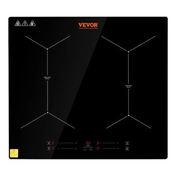 24-inch electric ceramic stove, 4 burners, touch control
