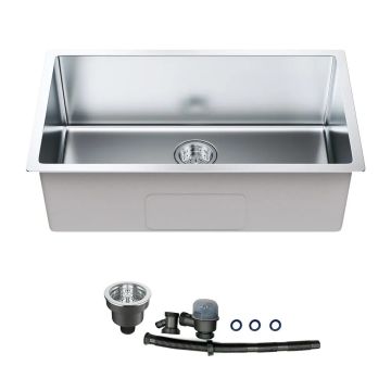 Kitchen Sink, 304 Stainless Steel, Undermount, 30 Inch, Single Bowl
