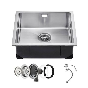 50cm 304 stainless steel undermount farmhouse style kitchen sink