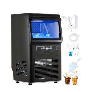 Commercial ice maker with cabinet, 70 lbs/day, 36 cubes