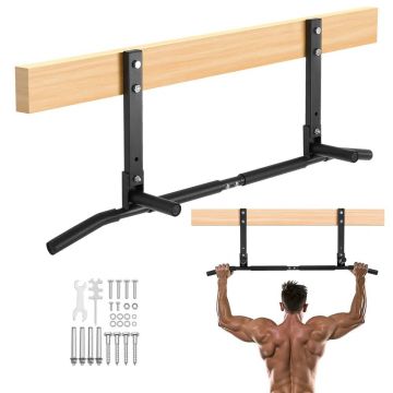 Multifunctional steel pull-up bar 42 inches, load capacity 440 pounds