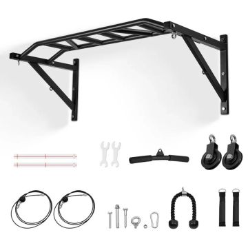 Multifunctional steel pull-up bar, 50 inches, for home gym