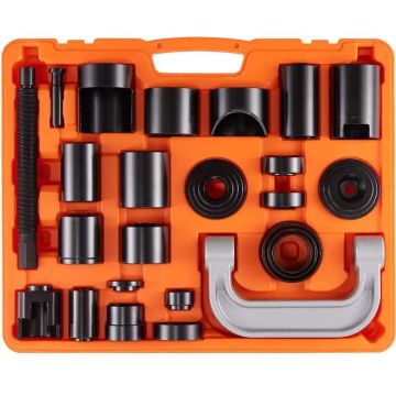Joint press tool set, 25 pcs., C-shaped, for 2WD/4WD cars