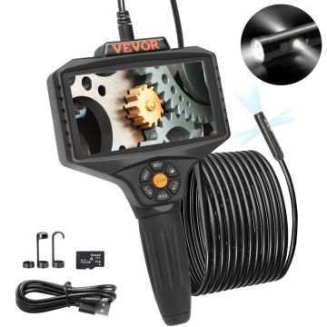 Kamera inspekcyjna z trzema obiektywami, ekran 12,7 cm, 8-krotny zoom, 10 diod LED, kabel 5 m