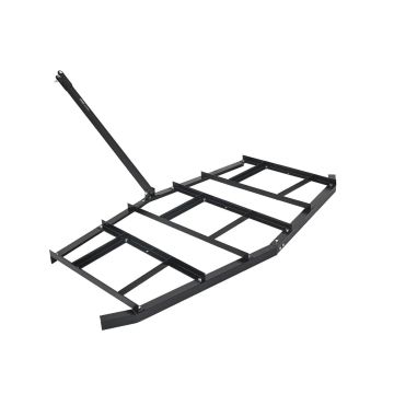 Trailed 84 inch steel harrow for tractors, grader with adjustable bars