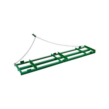 Trailed harrow 2.4 m with chain, adjustable bars, rake for ATVs and tractors