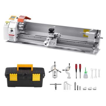 Precision table metal lathe, 220x1000 mm, 0–2500 rpm, 1250 W