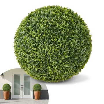 Artificial decorative boxwood ball 58 cm green