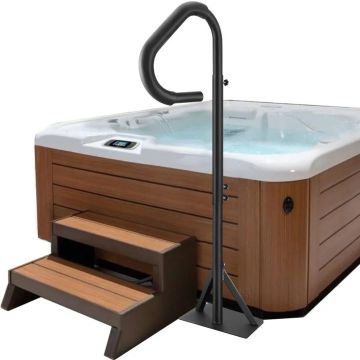 Poręcz do wanny z hydromasażem, 48-63 cale, ze stali nierdzewnej, obrotowa o 360°