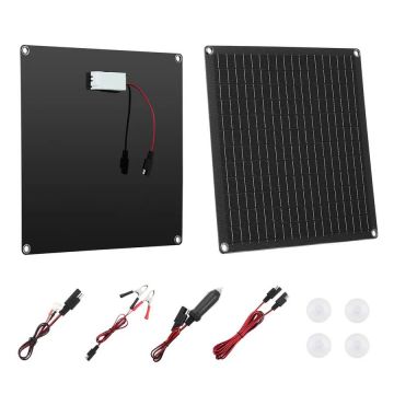 20W 12V Solar Charger with Smart Controller, IP67 Portable