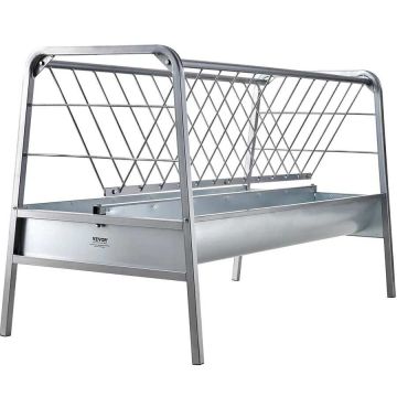 Livestock Grain and Hay Feeder, 80 Gallon, 59 Inch, Steel