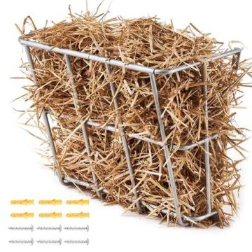 Livestock steel hay rack, 18.5 gal., wall mounted