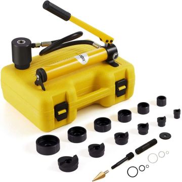 10t hydraulic hole punching kit, 6 pieces, 1/2-2 inch pipe cutting tools
