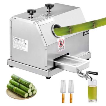 Komercyjna wyciskarka do soku z trzciny cukrowej, 50 kg/godz., 3 rolki