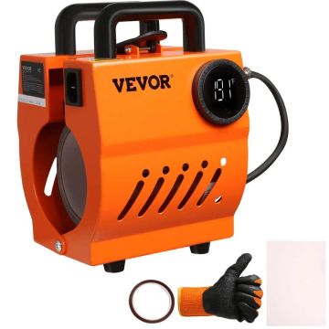 Miniaturowa prasa termiczna do kubków z akcesoriami, ręczna, 311,8-425,2 g
