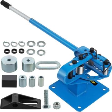 Manual benchtop pipe bending machine YP-9, 1-3 inches, powder coated