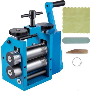 Jewelry Rolling Mill, 3 inch (76 mm), 1:2.5 gear ratio, handheld