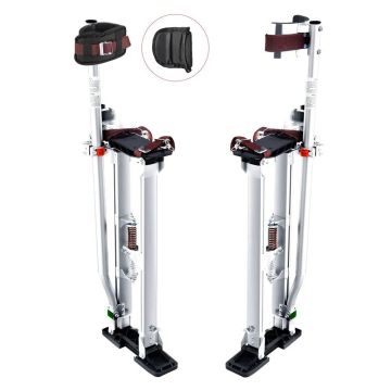 Adjustable aluminum drywall supports 61–102 cm, silver