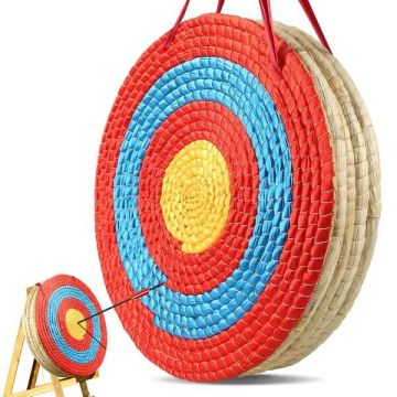 Tarcza łucznicza 5-warstwowa 51 cm słomkowa okrągła