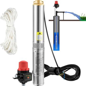Głębinowa pompa zanurzeniowa ze stali nierdzewnej, 550 W, 50 l/min, IP68