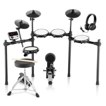 Electric drum kit with 32 drums, 480 sounds, USB MIDI and headphones