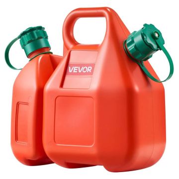 Zbiornik paliwa 6 l z kranem i pojemnikiem na olej 1,9 l, przenośny, płaski