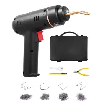 Cordless plastic welding gun 120 W with 400 hook set