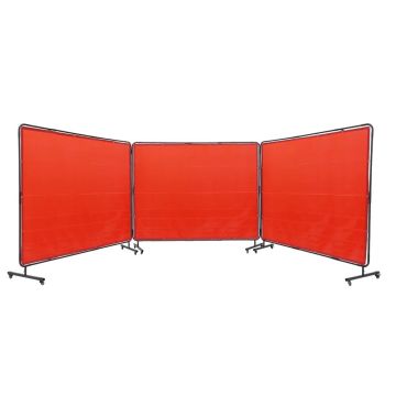 Welding safety net with frame, 1.8x2.4 m, red