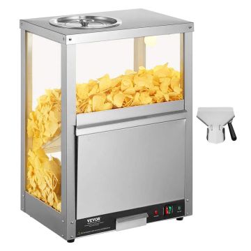 Commercial stainless steel nacho chip warmer, 80 L