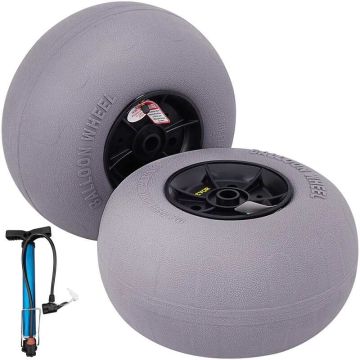 Koła do balonu plażowego 33 cm z wymiennymi oponami TPU, 2 szt.