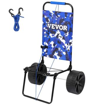 Składany wózek plażowy z kołami PE 10", ładowność 69 kg, pokład 15,4" x 15,7"