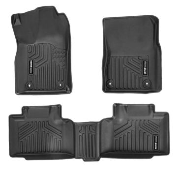 Car mats dodge durango / jeep grand cherokee 2016-2024, TPE, black, 3 pcs.