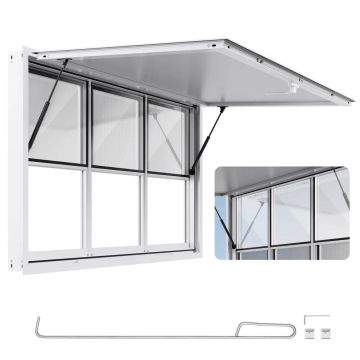 Okno koncesyjne aluminiowe 152x92 cm do food trucka